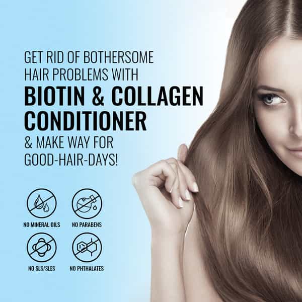 St.botanica Biotin & Collagen Hair Conditioner - 300 Ml