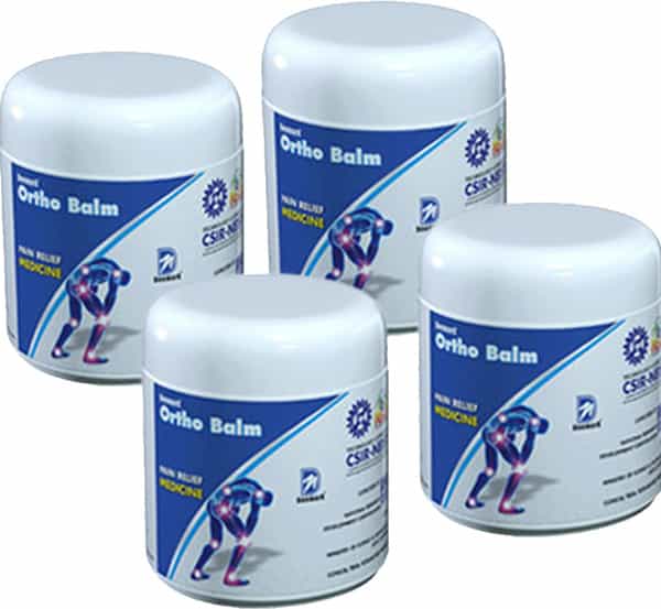 Deemark Ortho Balm | Ayurvedic Balm For Joint Pain Muscle Pain Osteoarthritis 50G Pack Of 4