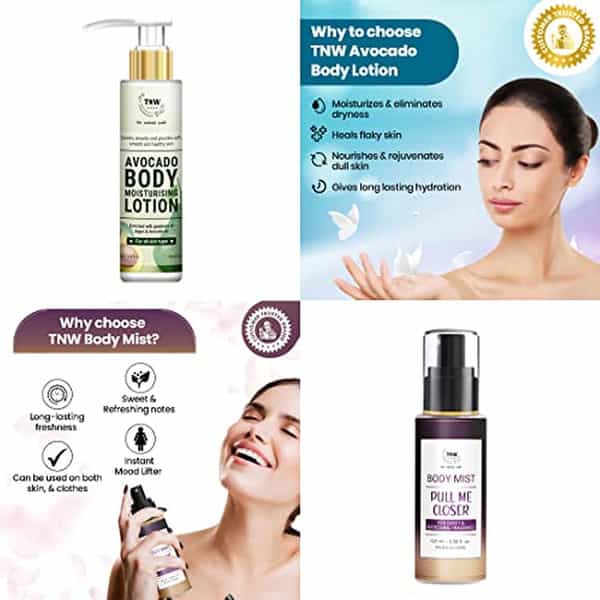 Tnw The Natural Wash Combo With Pull Me Closer Body Mist And Avocado Body Lotion