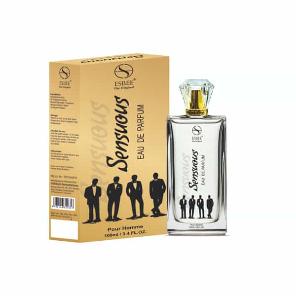 Esbee Sensuous Eau De Parfum For Men | Long Lasting Perfume | Confidence & Attractiveness - 100Ml