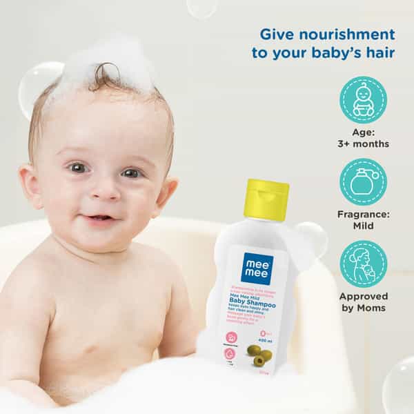 Mee Mee Gentle Baby Shampoo | Tear-Free Formula | Hypoallergenic Sulfate And Paraben-Free - 400Ml