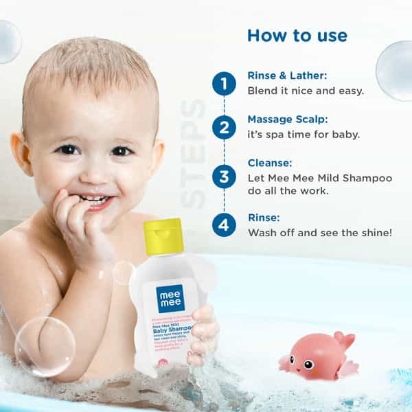 Mee Mee Gentle Baby Shampoo | Tear-Free Formula | Hypoallergenic Sulfate And Paraben-Free - 400Ml