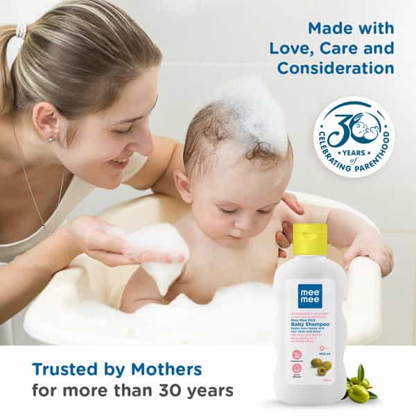 Mee Mee Gentle Baby Shampoo | Tear-Free Formula | Hypoallergenic Sulfate And Paraben-Free - 400Ml