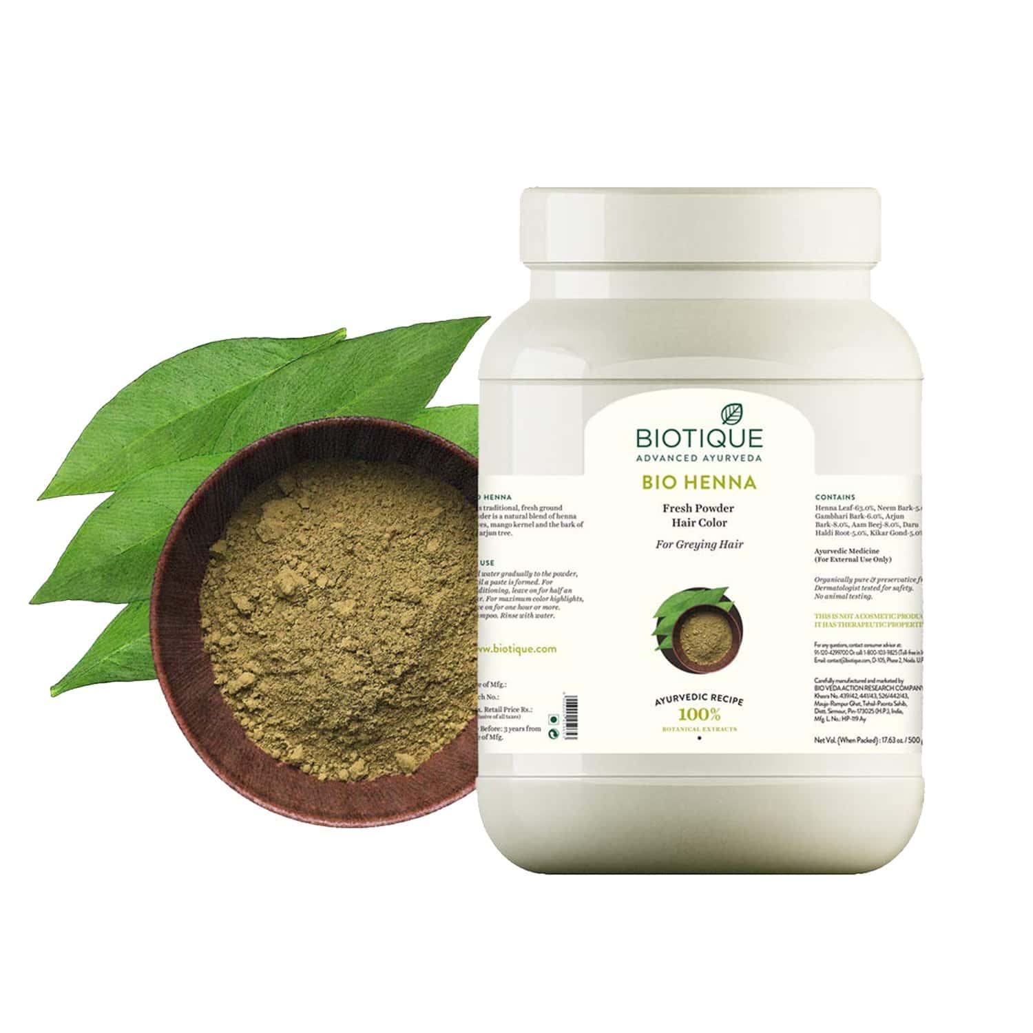 Buy BIOTIQUE BIO HENNA LEAF ( POWDER ) 500 GM Online & Get Upto 60 OFF