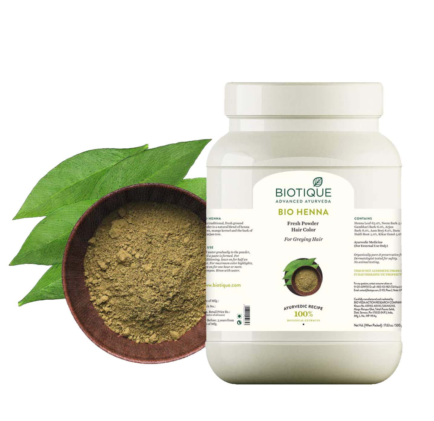 Buy BIOTIQUE BIO HENNA LEAF ( POWDER ) 500 GM Online & Get Upto 60 OFF