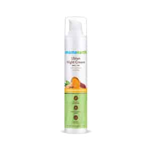 Mamaearth Ubtan Night Cream For Brightening Skin With Turmeric & Saffron - 50 G