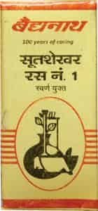 Baidyanath Asli Ayurved Sootshekhar Ras No.1 - 10 Tablets Ayurvedic Medicine For Acidity