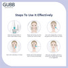 Gubb Derma Roller 0.5Mm For Hair Regrowth Face Acne Scars & Skin Aging 540 Micro Needles - Golden