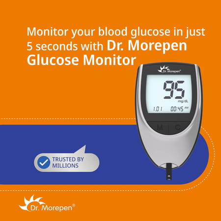 Dr. Morepen Bg-03 Glucometer Kit (With 50 Strips)