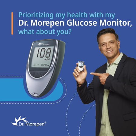 Dr. Morepen Bg-03 Glucometer Kit (With 50 Strips)