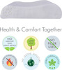 The White Willow Cervical Orthopedic Memory Foam Standard Size Neck Support Bed Pillow Multi