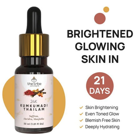 The Tribe Concepts 24k Kumkumadi Thailam Oil -30 Ml