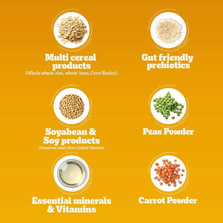 Pedigree Adult & Puppy Dry Dog Food | 100% Vegetarian | 1 Kg | Contains 37 Essential Nutrients