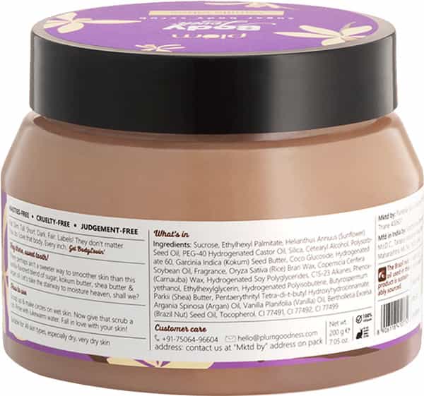 Plum Bodylovin' Vanilla Vibes Sugar Body Scrub - 200Gm