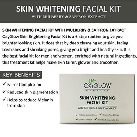 Oxyglow Herbals Skin Whitening Facial Kit 60 Grams (Pack Of 1)
