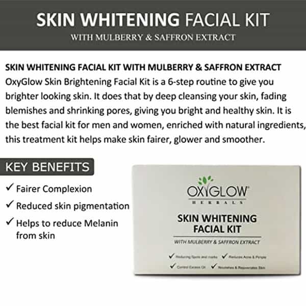Oxyglow Herbals Skin Whitening Facial Kit 60 Grams (Pack Of 1)