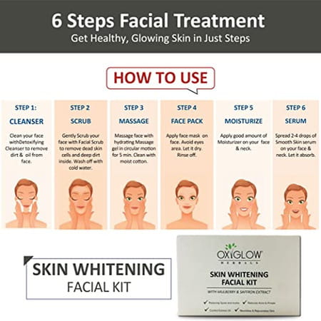 Oxyglow Herbals Skin Whitening Facial Kit 60 Grams (Pack Of 1)