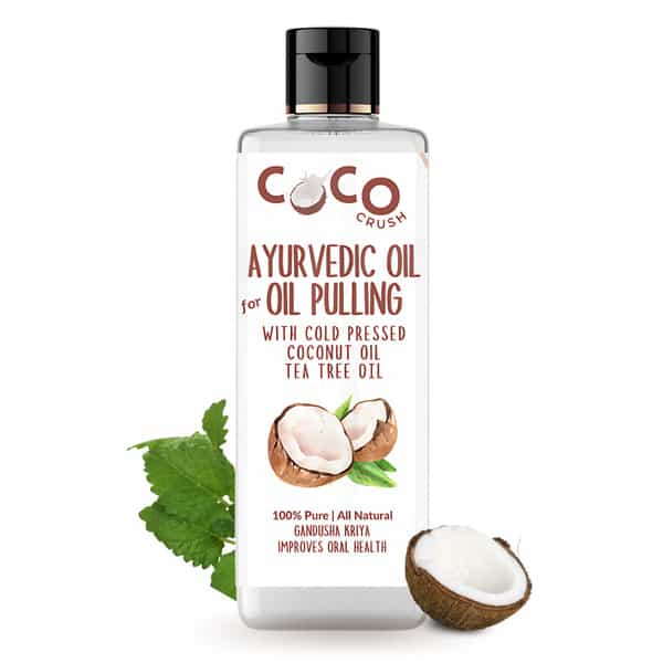 Coco Crush Ayurvedic Coconut & Tea Tree Oil For Oil Pulling - 200Ml
