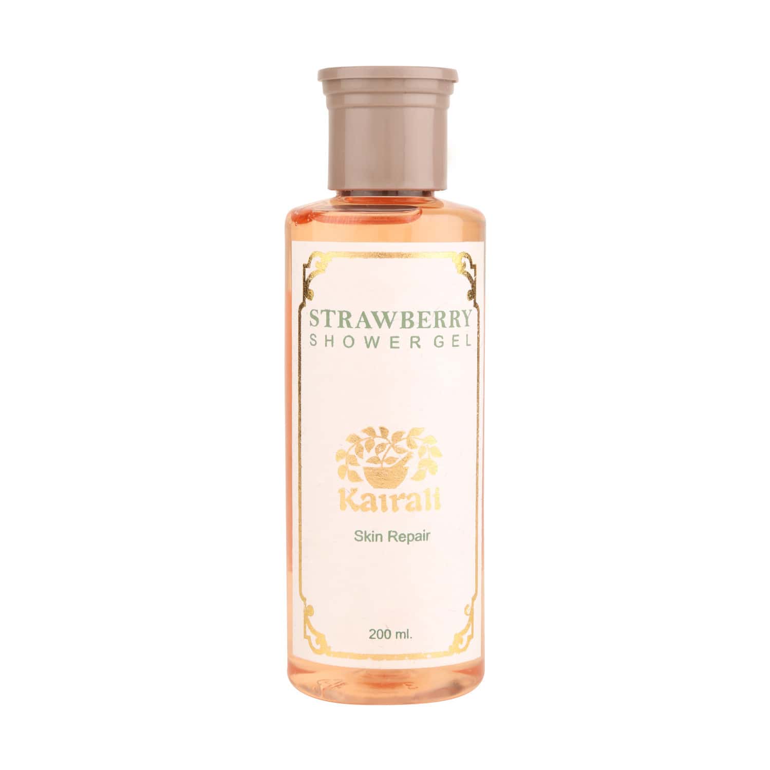 Kairali Strawberry Shower Gel - Herbal Body Wash For Skin Repair & Rejuvenation - 200ml