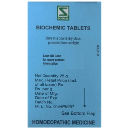 Dr. Willmar Schwabe India Calcarea Fluorica Biochemic Tablet 6x 25 No'S