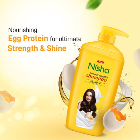 Nisha Egg Protein Shampoo For Strong & Smooth Hair 650ml