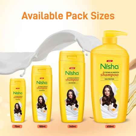 Nisha Egg Protein Shampoo For Strong & Smooth Hair 650ml