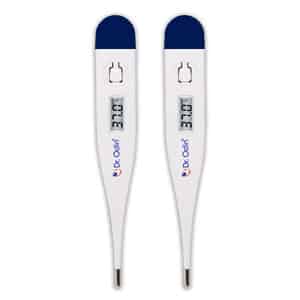 Dr. Odin Odt 101 Digital Thermometer For Precise Temperature Monitoring (white & Blue) Pack Of 2
