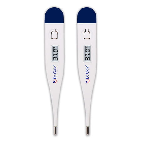 Dr. Odin Odt 101 Digital Thermometer For Precise Temperature Monitoring (White & Blue) Pack Of 2