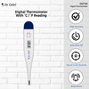 Dr. Odin Odt 101 Digital Thermometer For Precise Temperature Monitoring (White & Blue) Pack Of 2