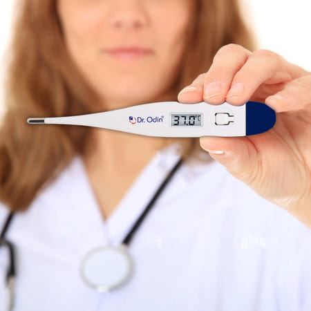 Dr. Odin Odt 101 Digital Thermometer For Precise Temperature Monitoring (White & Blue) Pack Of 2