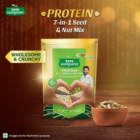Tata Sampann Protein 7-In-1 Seed & Nut Mix| Power Packed & Crunchy Snack| 200g