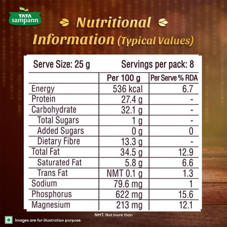 Tata Sampann Protein 7-In-1 Seed & Nut Mix| Power Packed & Crunchy Snack| 200g