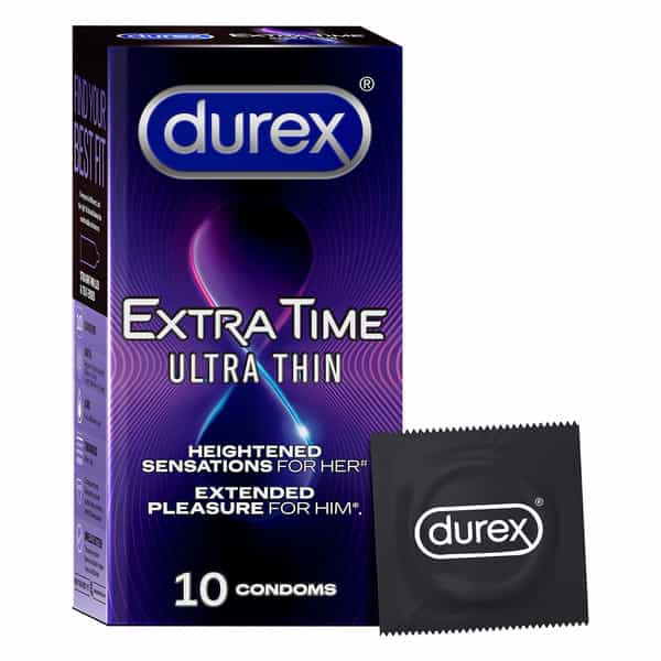 Durex | Extra Time | Ultra Thin | Box | 10 Condoms