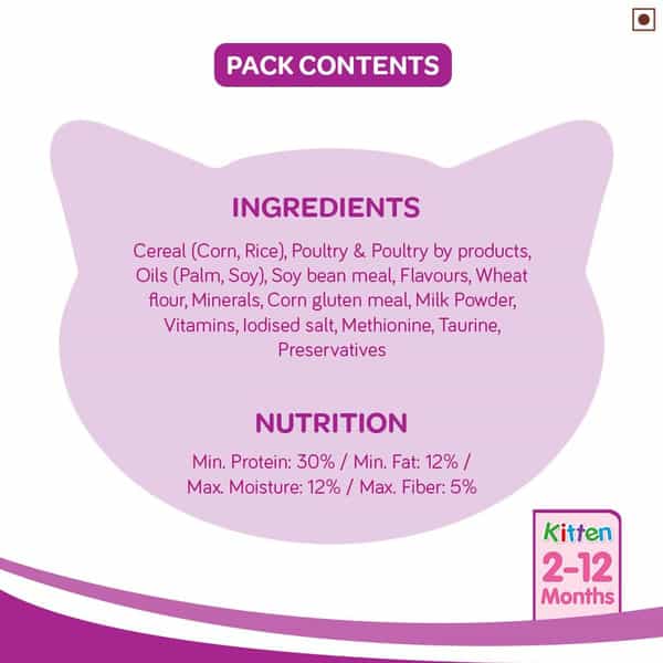 Whiskas Kitten (2-12 Mnth) Drymackerel 450 Gm Pouch