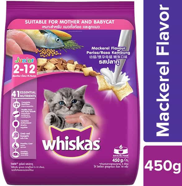 Whiskas Kitten (2-12 Mnth) Drymackerel 450 Gm Pouch