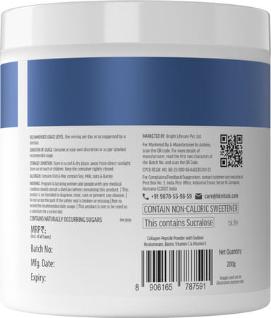 Healthkart Hk Marine Collagen Men (Orange| 200g) + Sipper