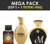 Ajmal Amber Magic Edp 100ml Woody Perfume For Men & Maryaj Goldie Edp 100 Ml & M For Her Edp 90 Ml