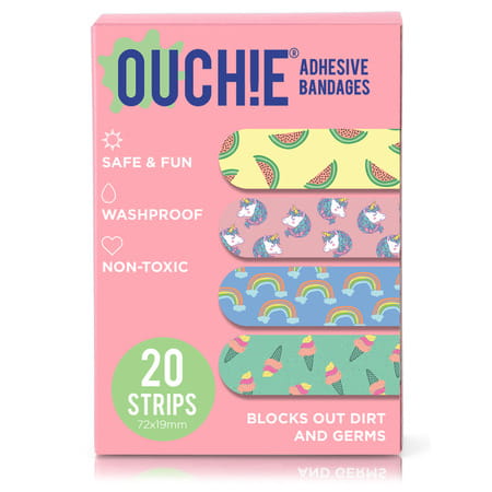 Ouchie Non-Toxic Printed Bandages Double Combo (40 Pack) - Ouchie X Muso & Pink