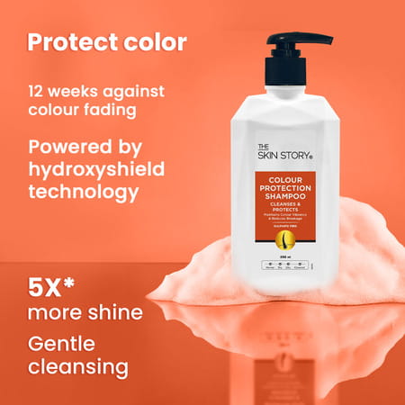 The Skin Story Colour Protection Shampoo For Vibrant Soft Shiny Hair Reduces Breakage 250 Ml