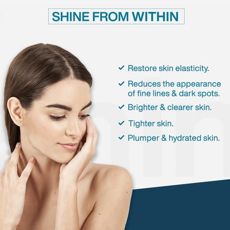 Myfitfuel Hydrolyzed Marine Collagen +Glucosamine | Hyaluronic | Biotin | Vitamin C (400gm | Orange)