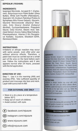 Rejusure 3% Sepicalm + Oat Facial Moisturizer To Soothe Irritations & Calms Redness 50ml