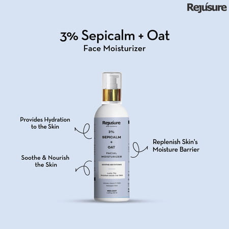 Rejusure 3% Sepicalm + Oat Facial Moisturizer To Soothe Irritations & Calms Redness 50ml