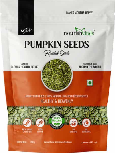Nourishvitals Pumpkin Roasted Seeds 200G Pouch