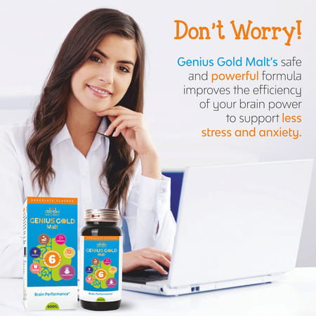 Mbdhwellness Energy Gold+Genius Gold Malt-Herbal Brain+Immunity Booster For All Ages.