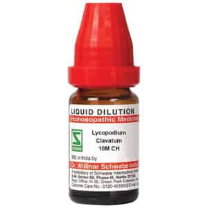 Dr. Willmar Schwabe India Lycopodium Clavatum Dilution 10m Ch 10 Ml