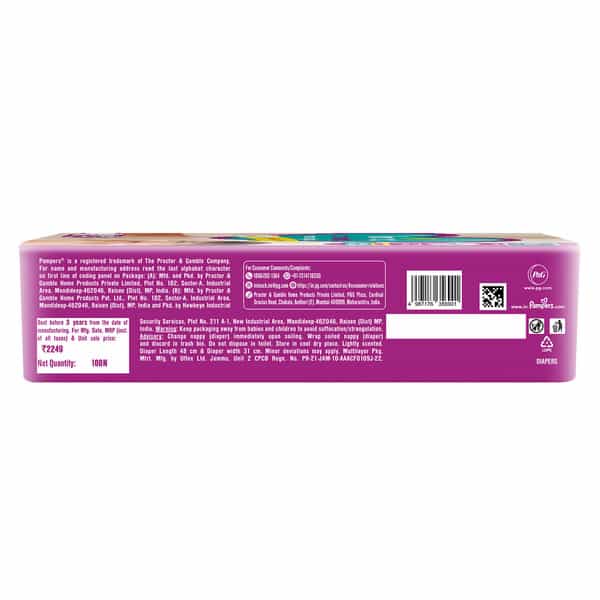 Pampers Active Baby Tape Style Large (L) 9-14 Kg Baby Diapers 100 No's