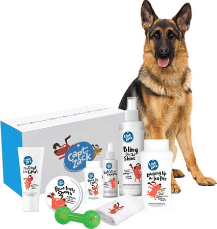 Captain Zack - The German Shepherd Groom Box Ultimate 8-In-1 Head-To-Paw Groom-Kit For Your Dog