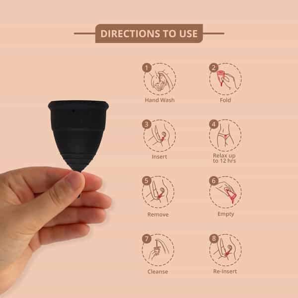 Bbold Menstrual Cups For Women - Black - Medium