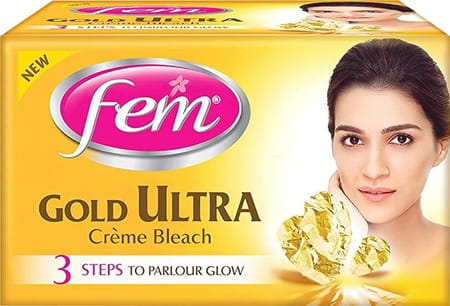 Fem Gold Ultra Cream Bleach - 10 Gm