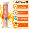 Fixuphealth Natural Amla 1000Mg Vit C Zinc Effervescent Orange (Pack Of 1) 20 Tablets Each Pack